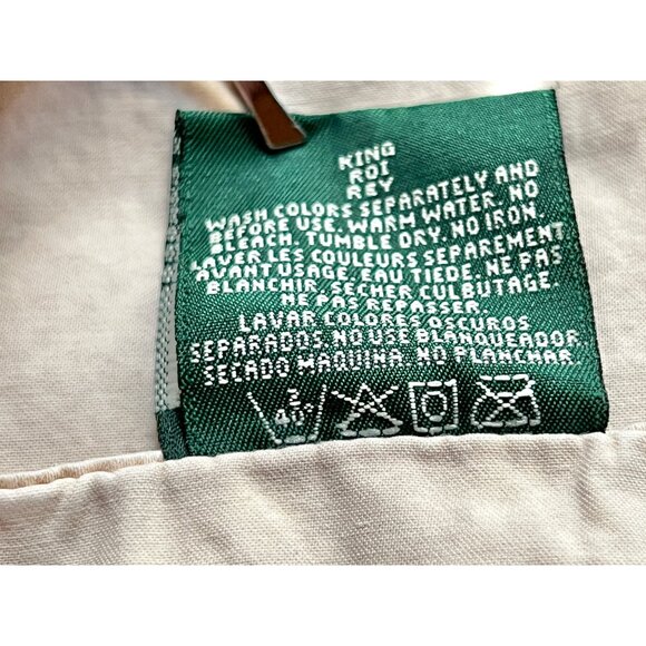 Lauren Ralph Lauren King Size Pale Pink Damask Flat Sheet Cotton Hard to Find - Picture 6 of 6